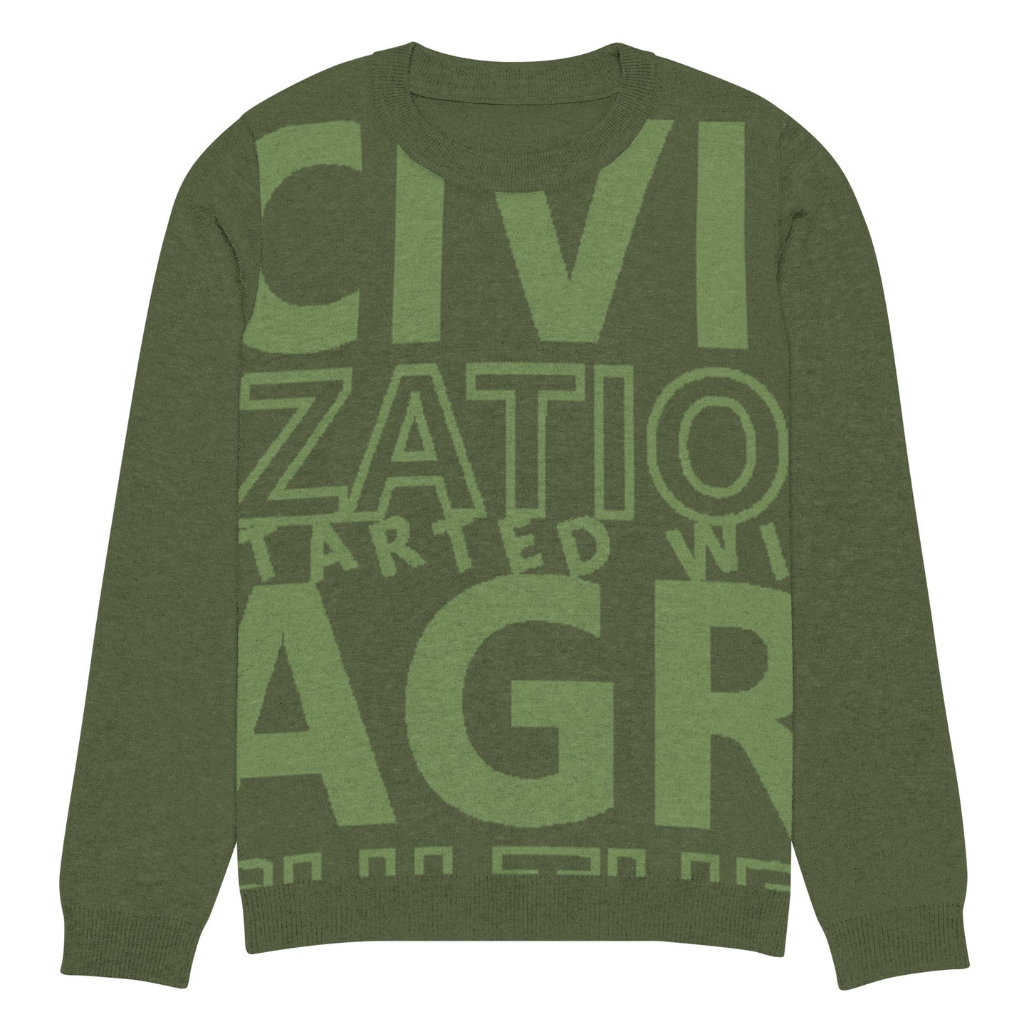 CIVILIZATION Knitted crew neck sweater
