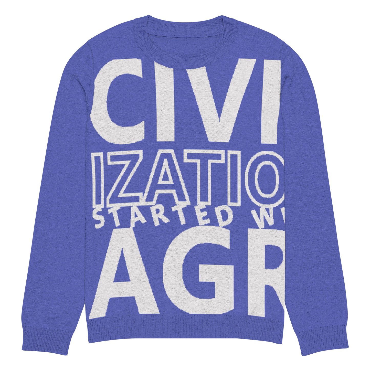 CIVILIZATION Knitted crew neck sweater