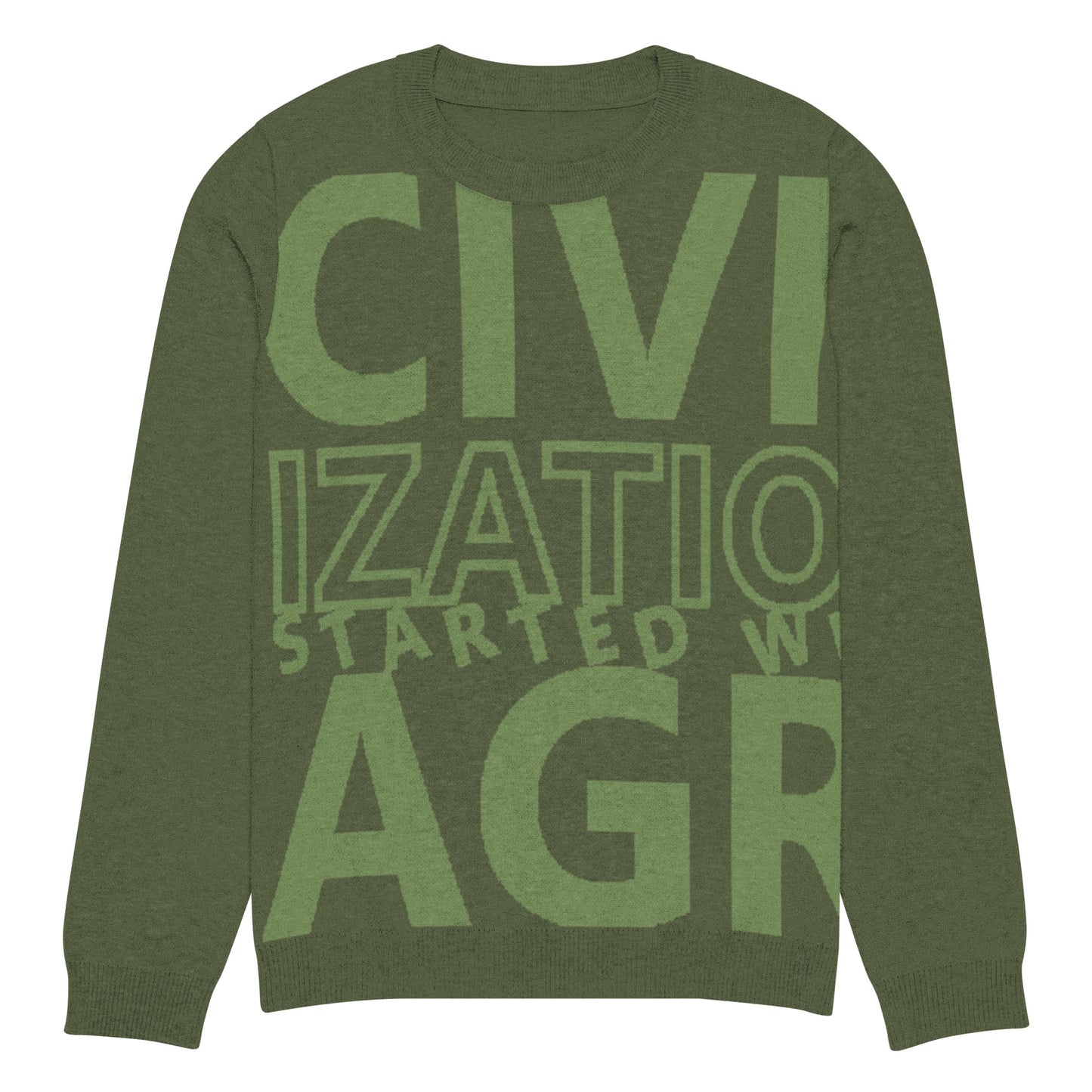 CIVILIZATION Knitted crew neck sweater