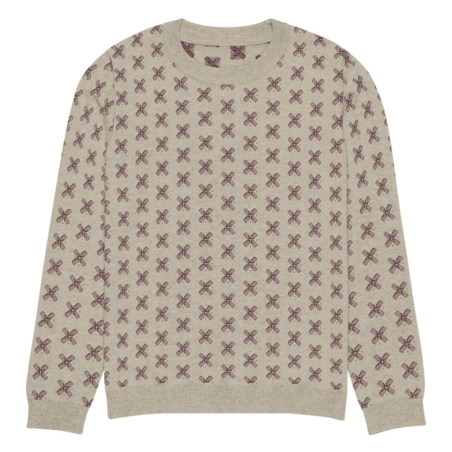 AZONTO Knitted crew neck sweater