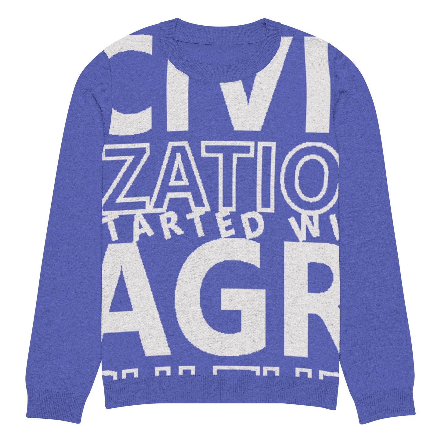 CIVILIZATION Knitted crew neck sweater