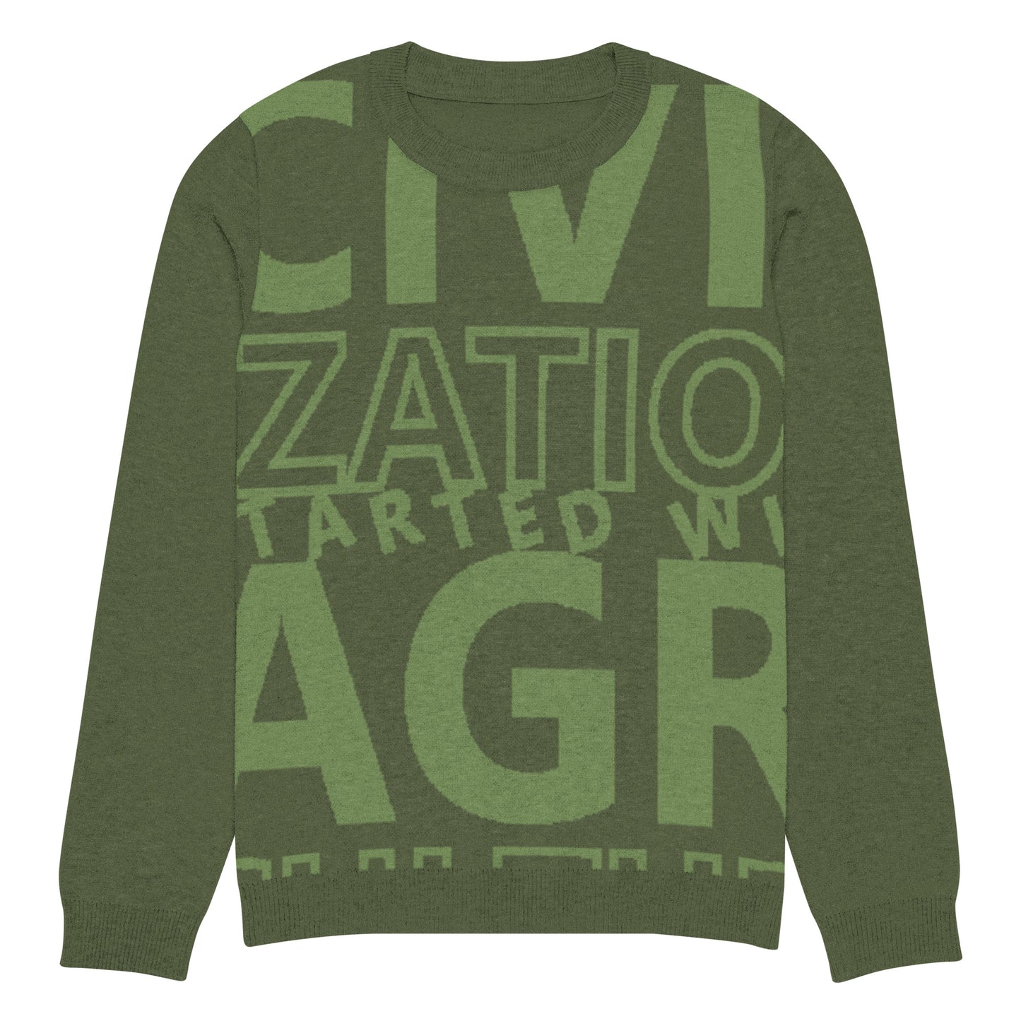 CIVILIZATION Knitted crew neck sweater