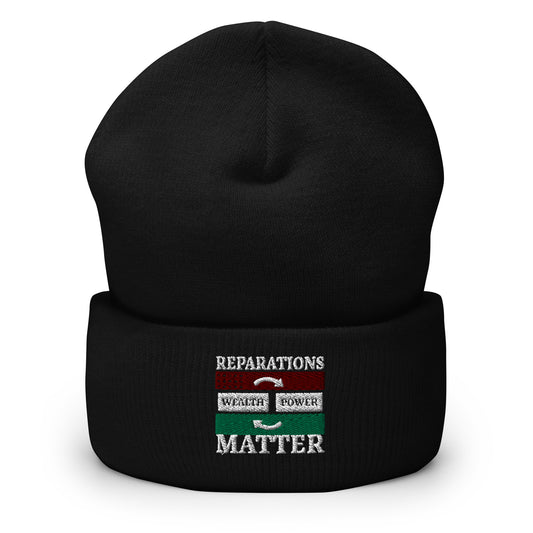 REPARATIONS MATTER Cuffed Beanie