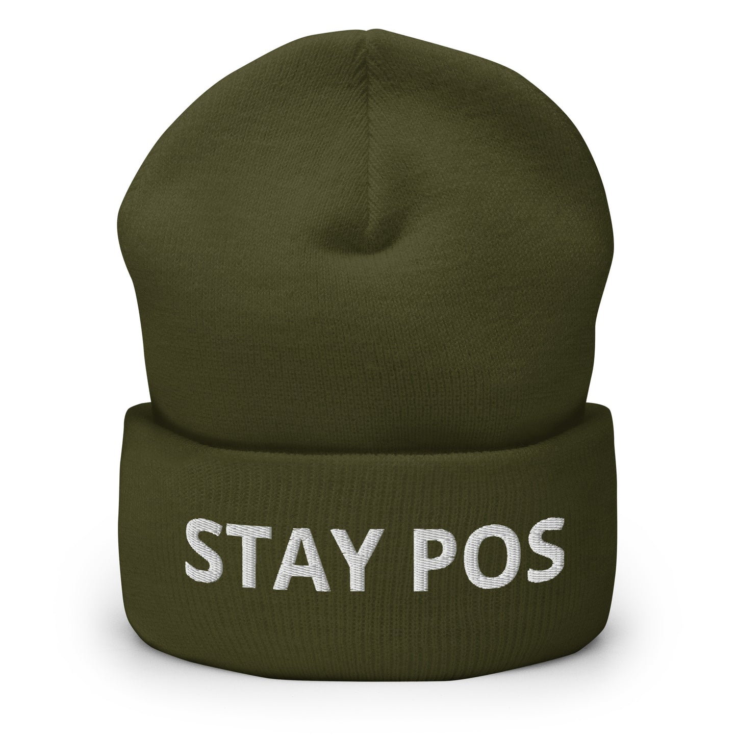 STAY POS (positive) Cuffed Beanie