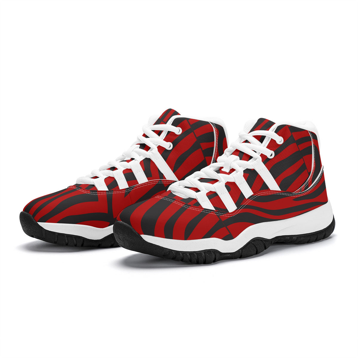 AZONTO SF_S38 High Top Air Retro Sneakers - White