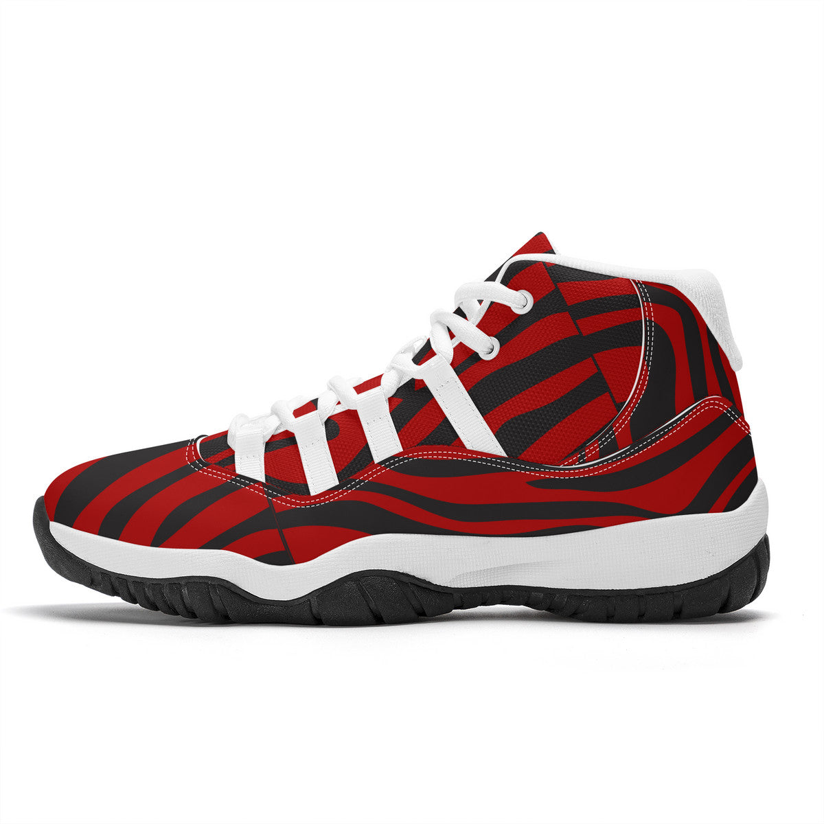 AZONTO SF_S38 High Top Air Retro Sneakers - White