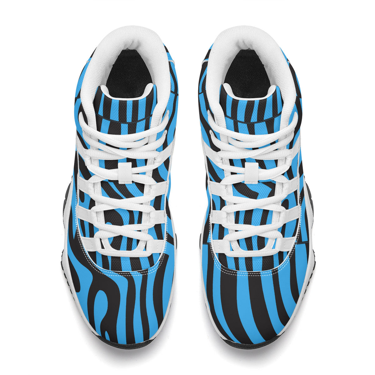 AZONTO SF_S38 High Top Air Retro Sneakers - White