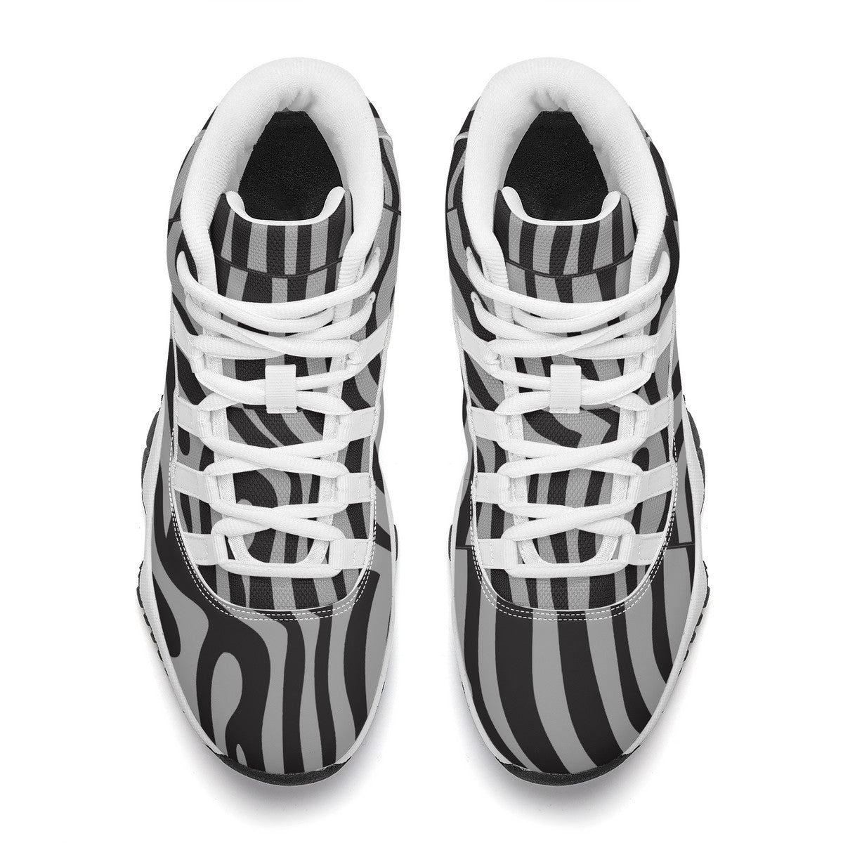 SHOES SF_S38 High Top Air Retro Sneakers - White