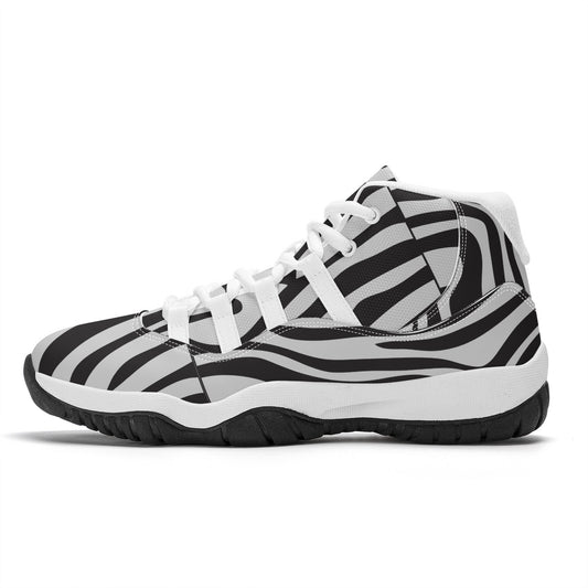 AZONTO  SF_S38 High Top Air Retro Sneakers - White