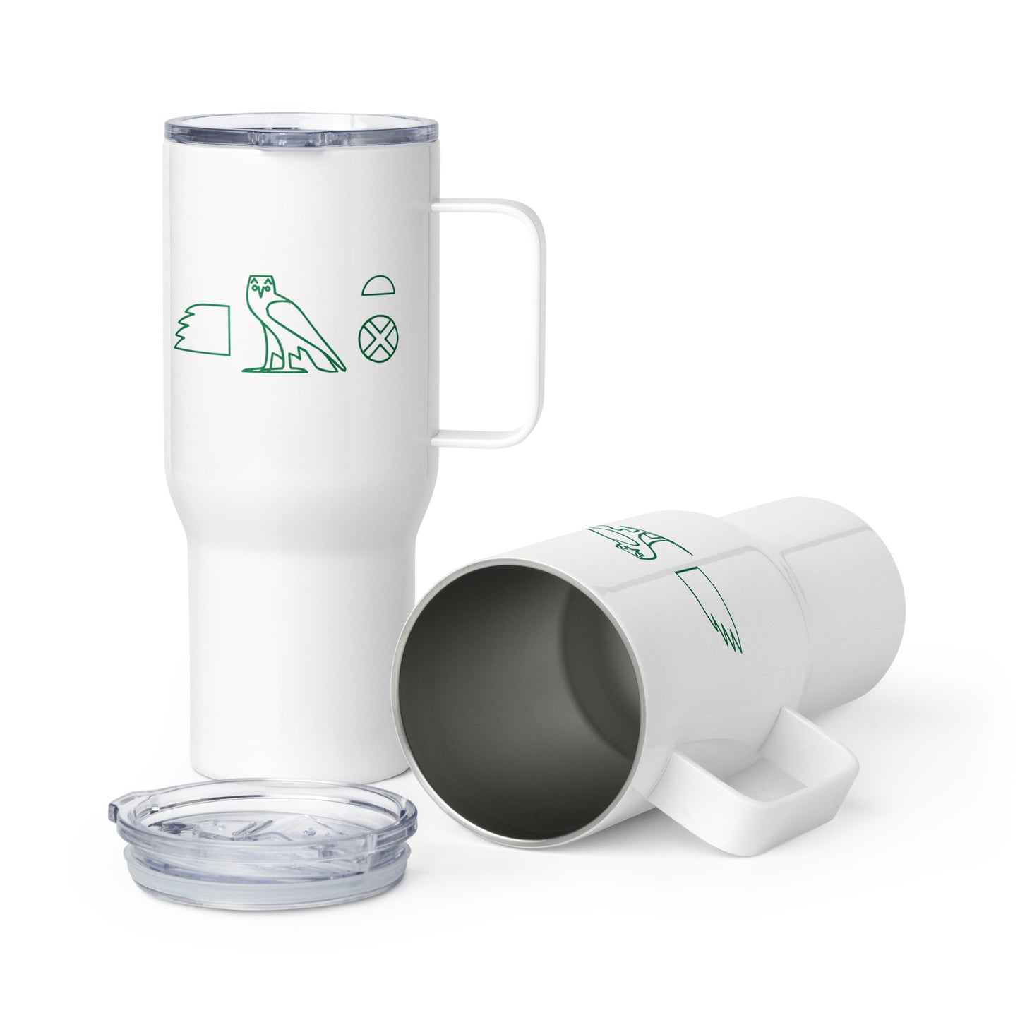 MAAT FOREVER KEMET Travel mug with a handle
