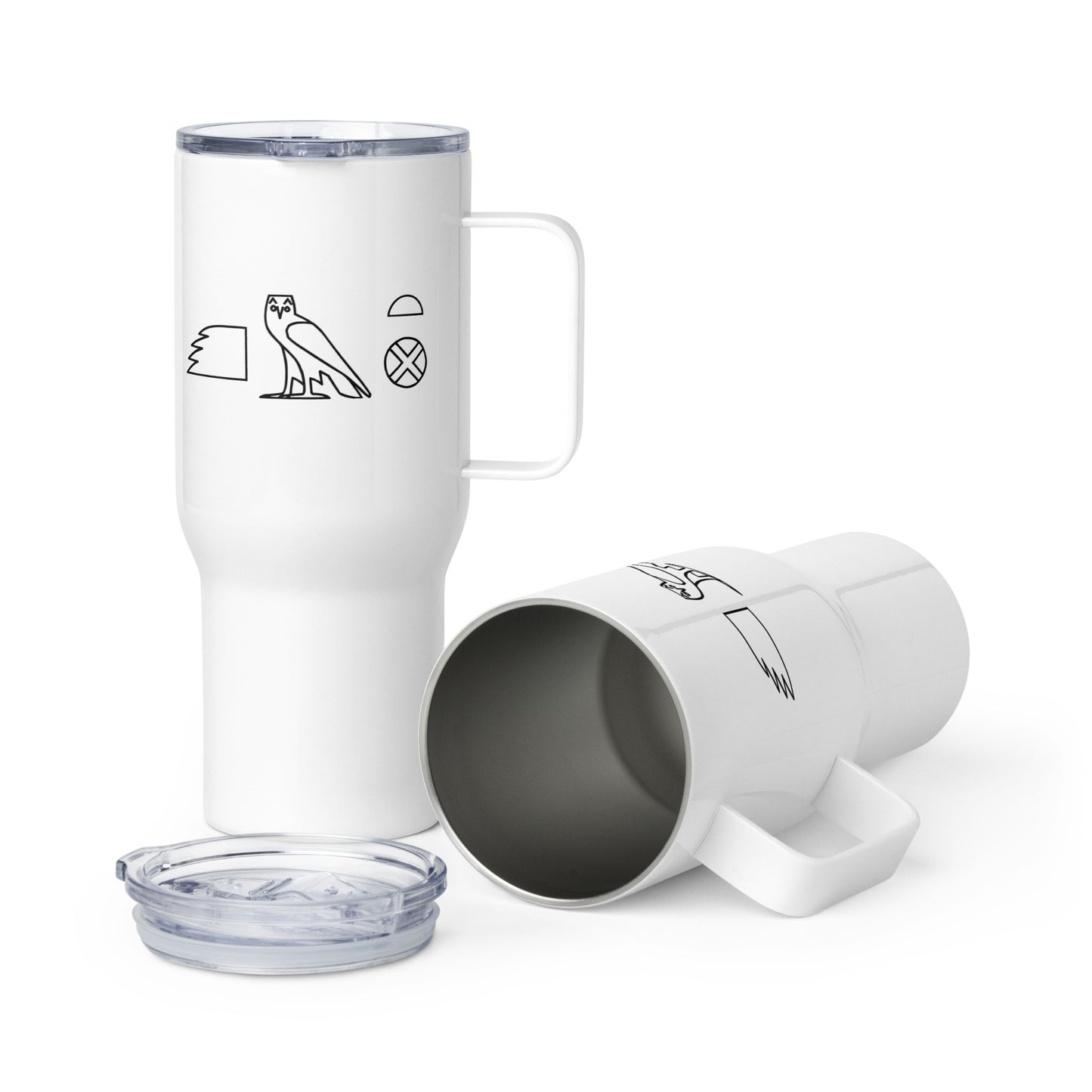 MAAT FOREVER KEMET Travel mug with a handle