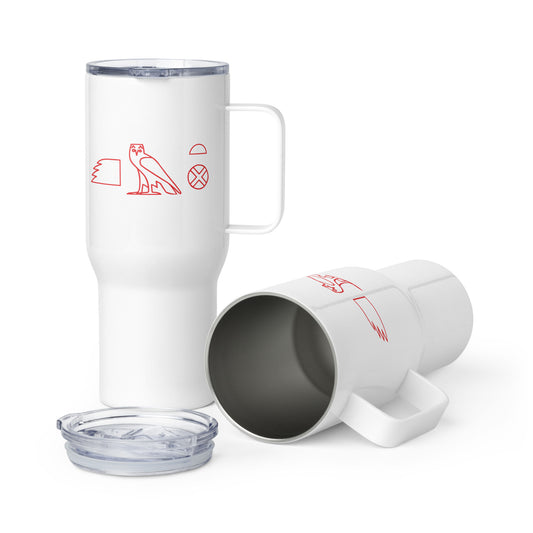 MAAT FOREVER KEMET Travel mug with a handle