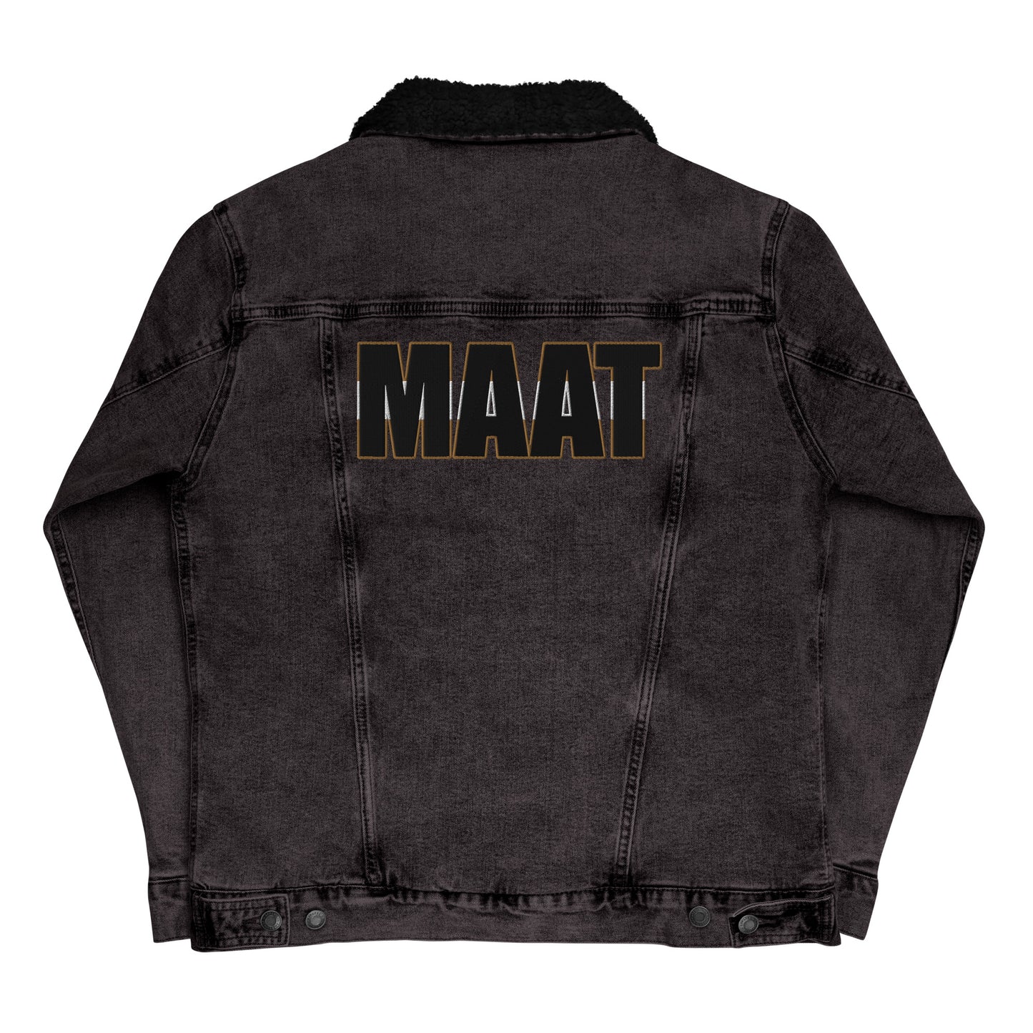 MAAT FOREVER Denim sherpa jacket