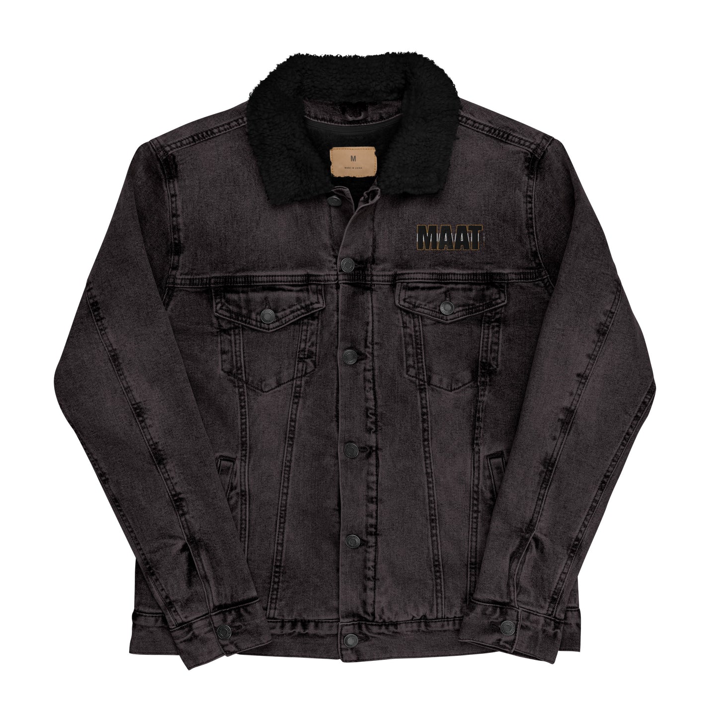 MAAT FOREVER Denim sherpa jacket