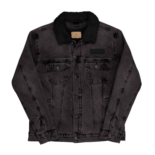 AZONTO  denim sherpa jacket