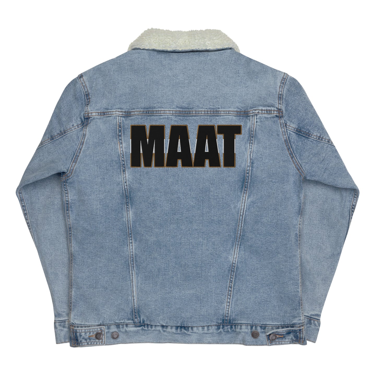 MAAT FOREVER Denim sherpa jacket