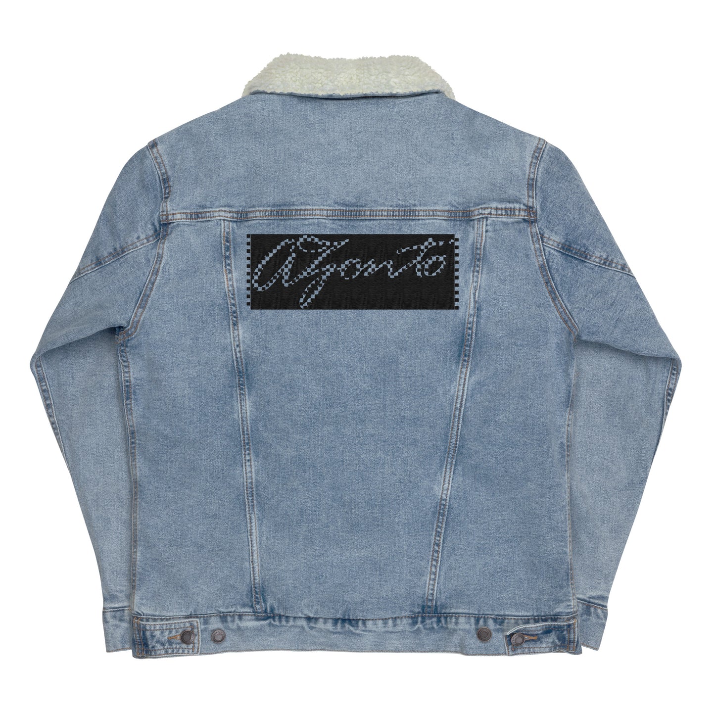 AZONTO  denim sherpa jacket