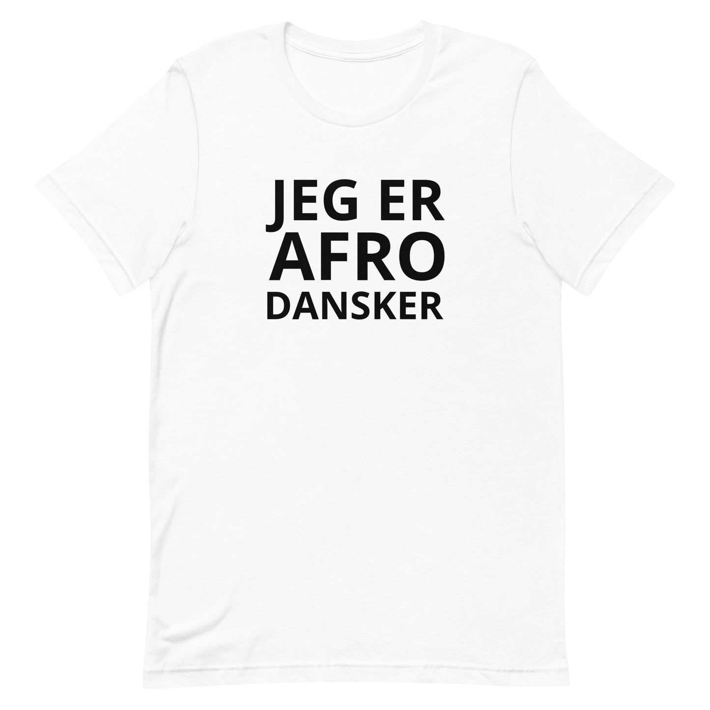 JEG ER AFRODANSKER Unisex t-shirt