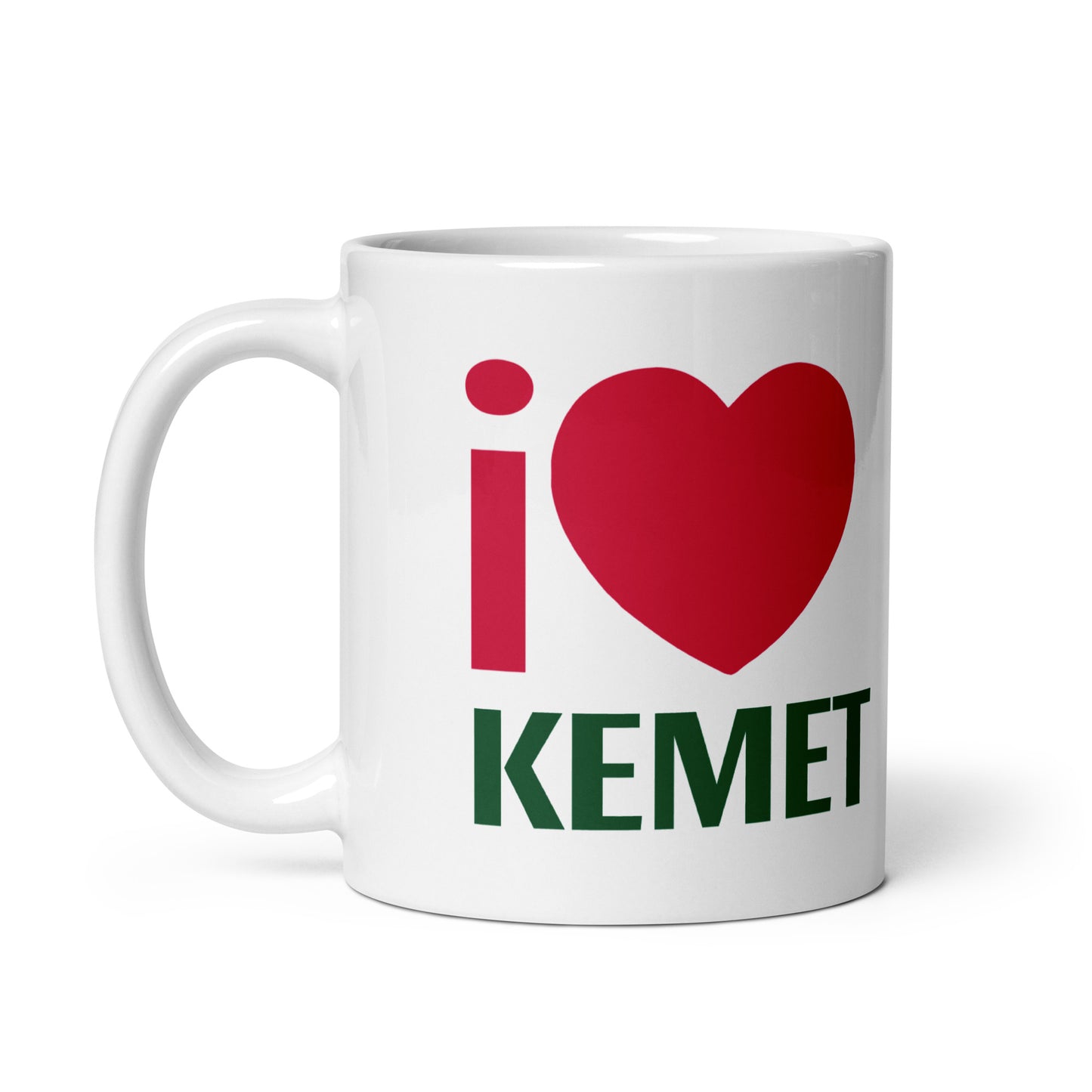 i LOVE KEMET White glossy mug