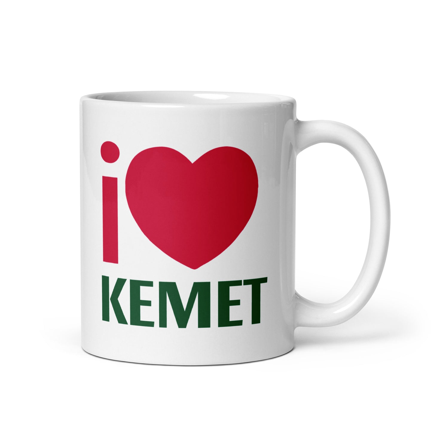 i LOVE KEMET White glossy mug