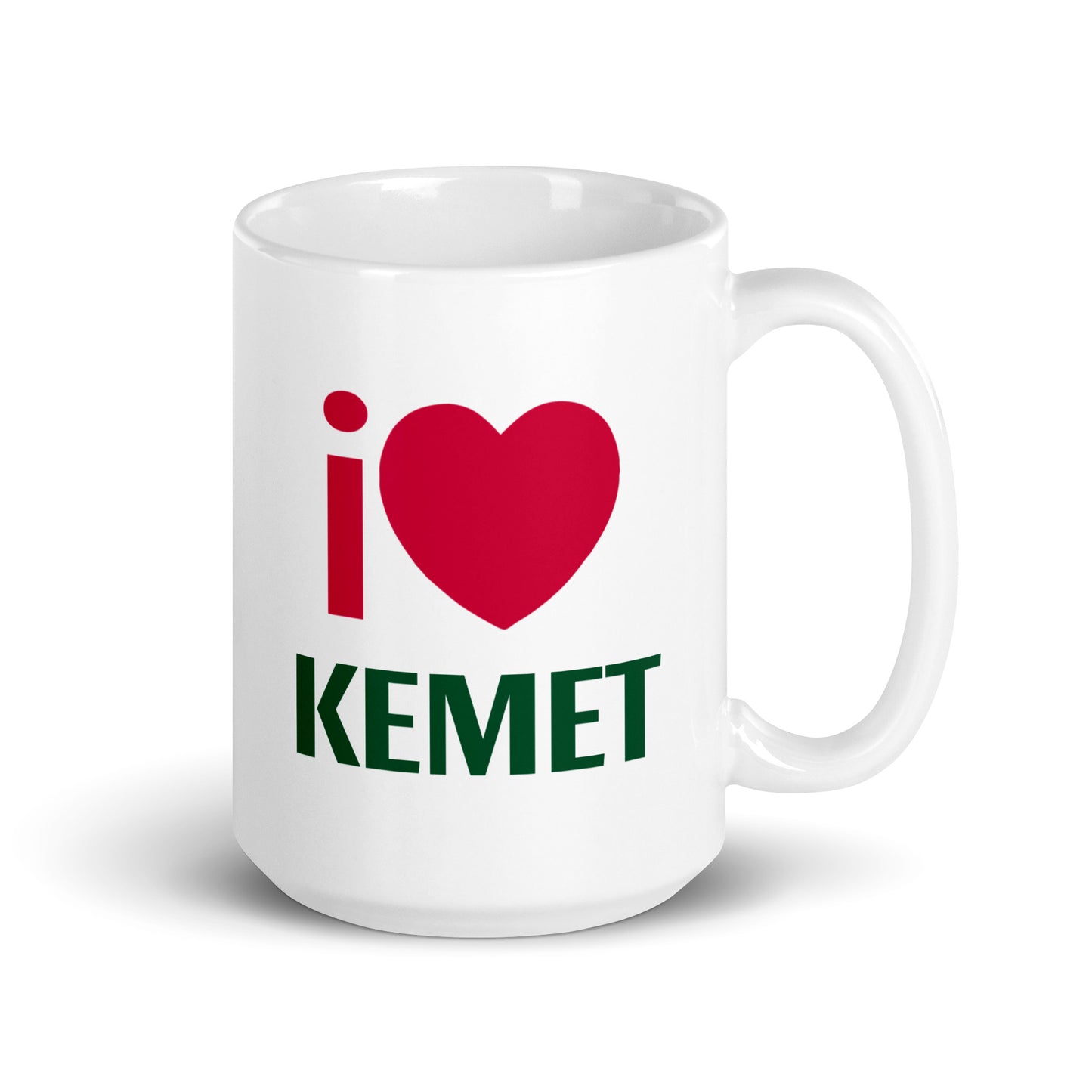 i LOVE KEMET White glossy mug