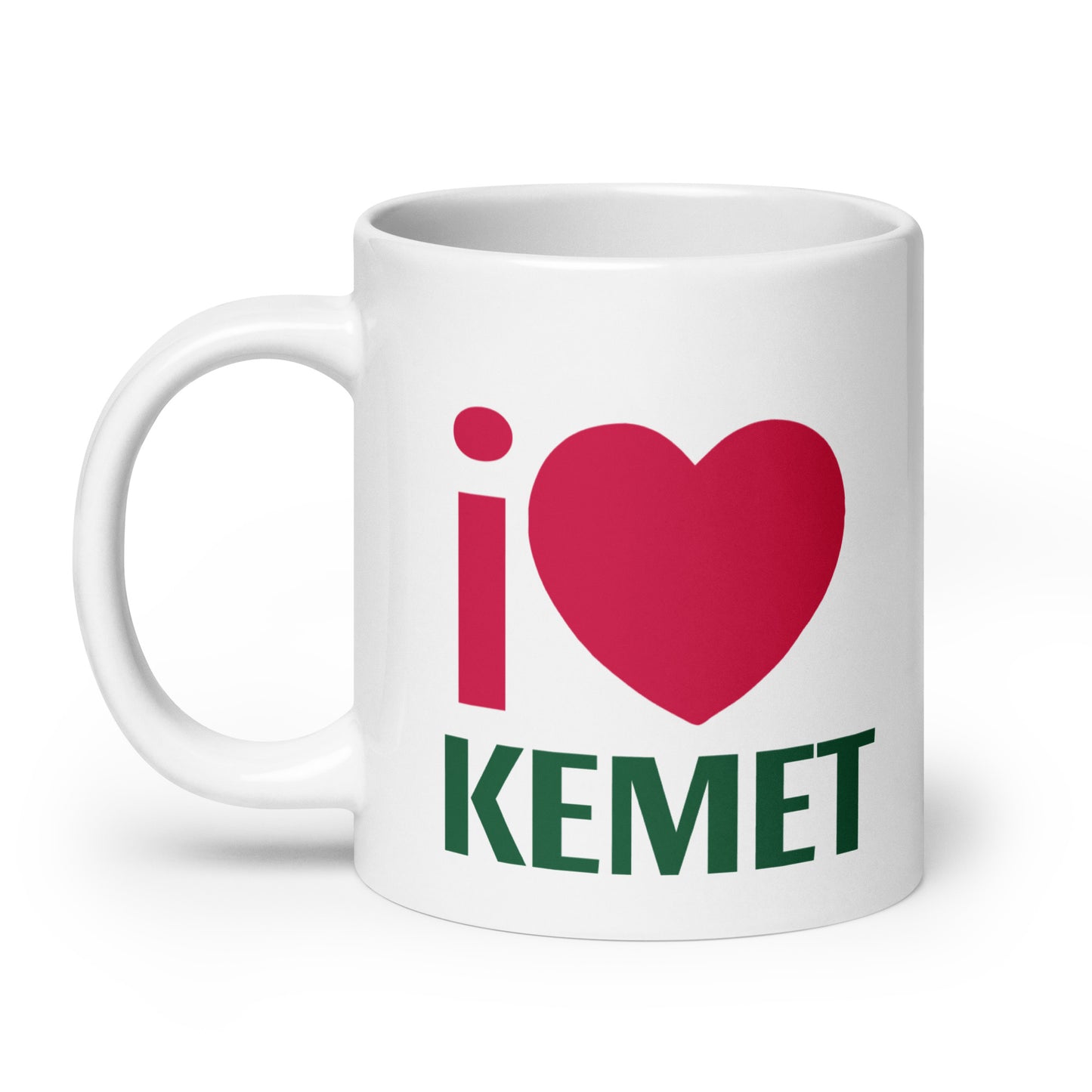i LOVE KEMET White glossy mug
