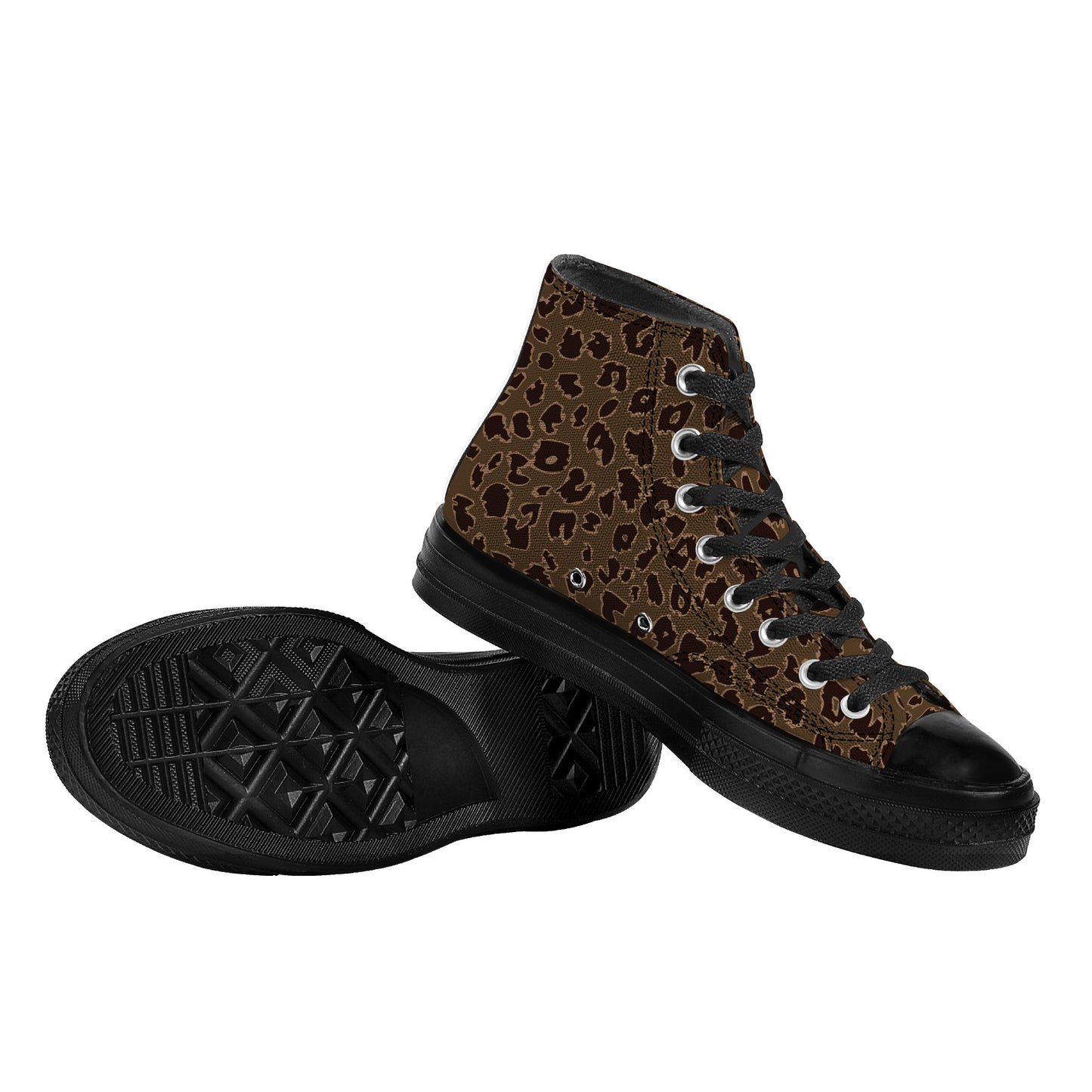 AZONTO CHETAH High Top Canvas Shoes - Black