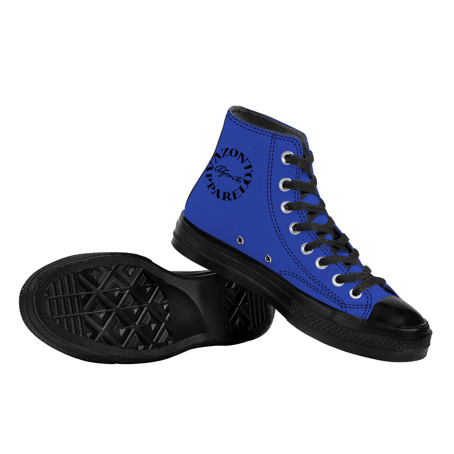 AZONTO High Top Canvas Shoes - Black
