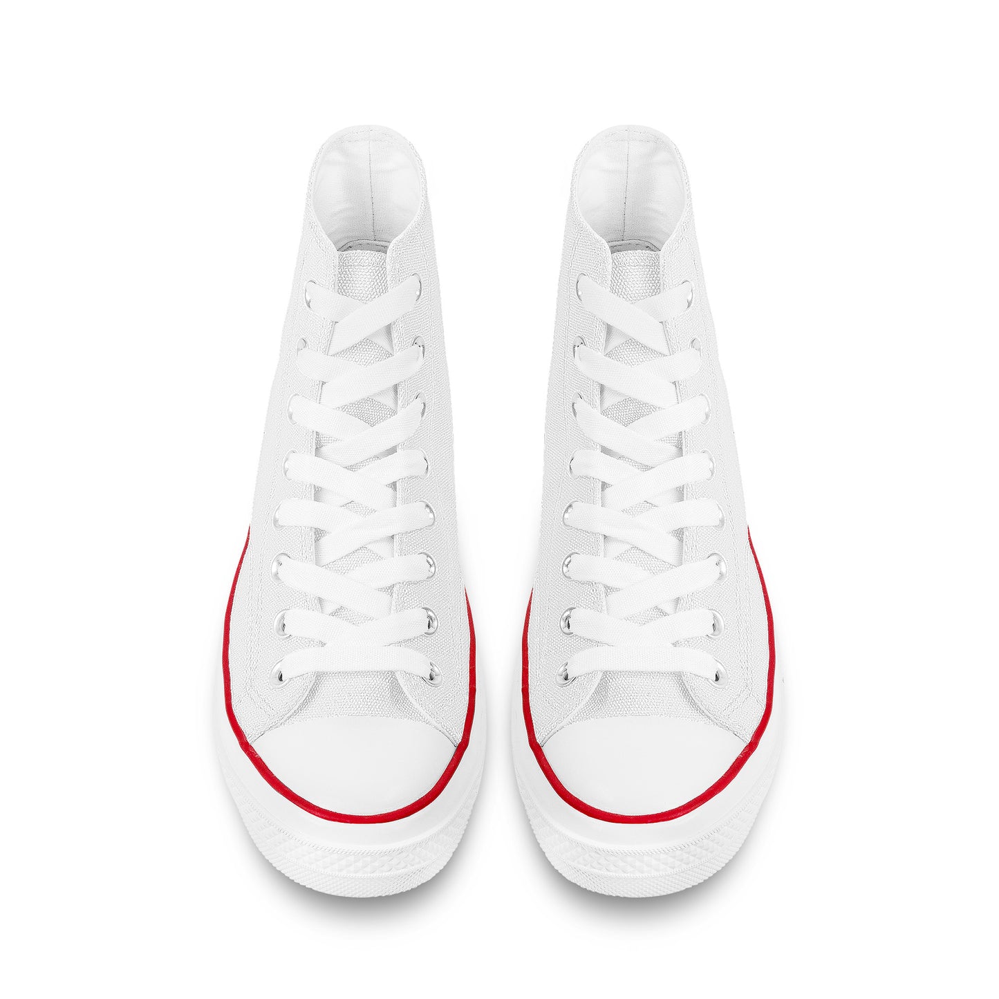 AZONTO High Top Canvas Shoes - White