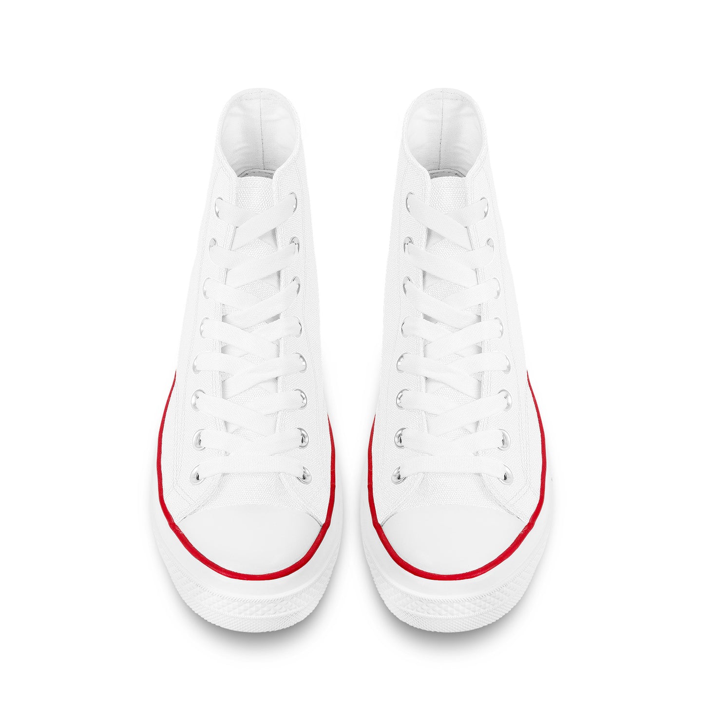 AZONTO High Top Canvas Shoes - White