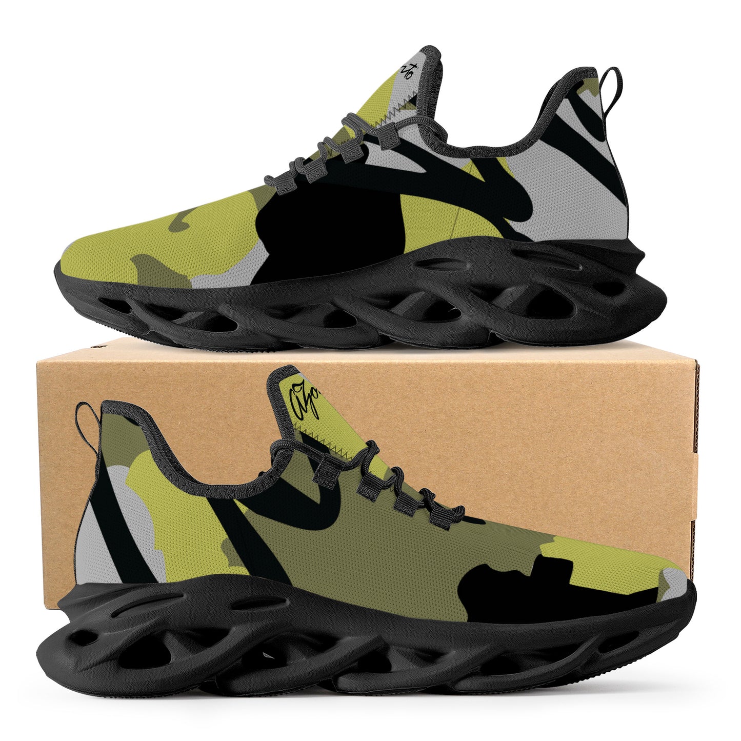 AZONTO Flex Control Sneaker - Black