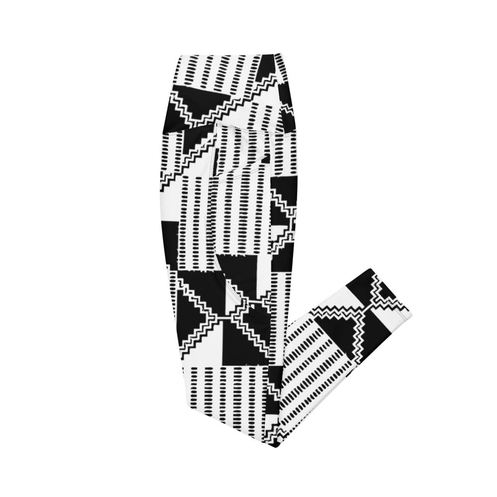 AZONTO Crossover leggings with pockets
