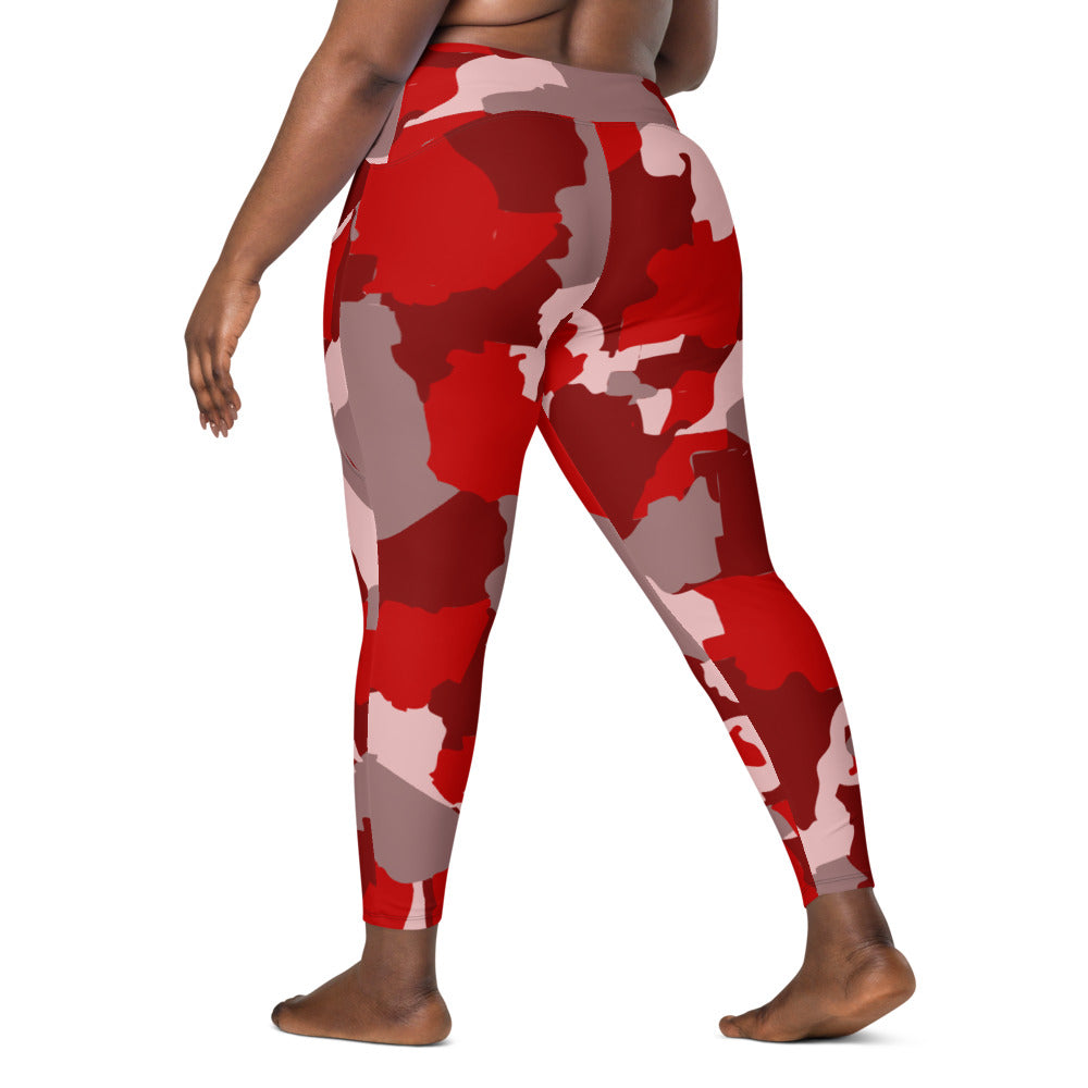 AZONTO Crossover leggings with pockets