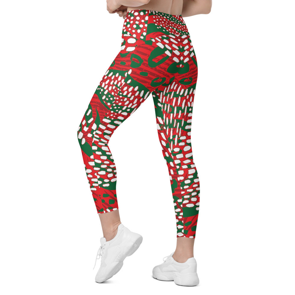 AZONTO Crossover leggings with pockets