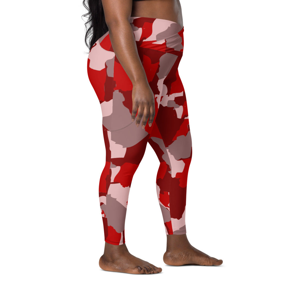 AZONTO Crossover leggings with pockets