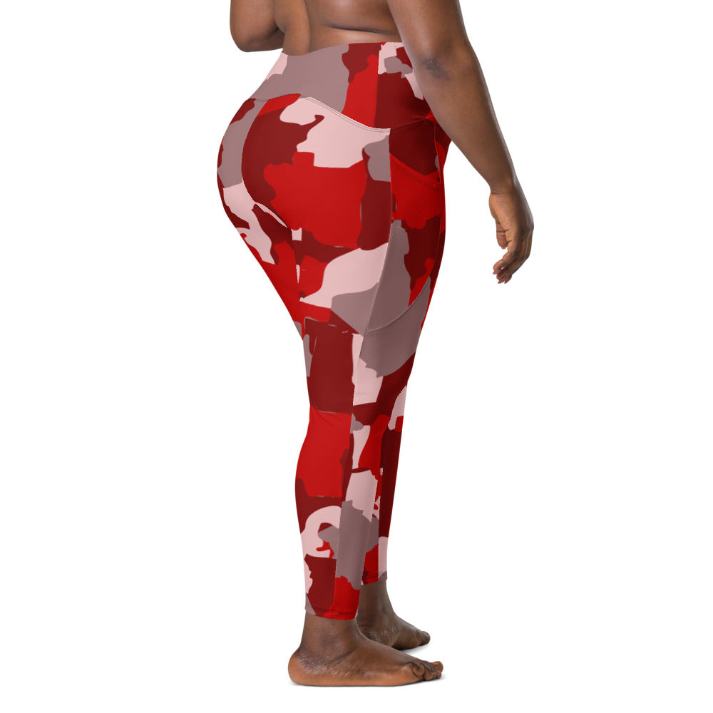 AZONTO Crossover leggings with pockets