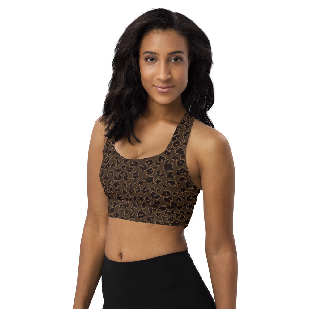AZONTO CHETAH Longline sports bra