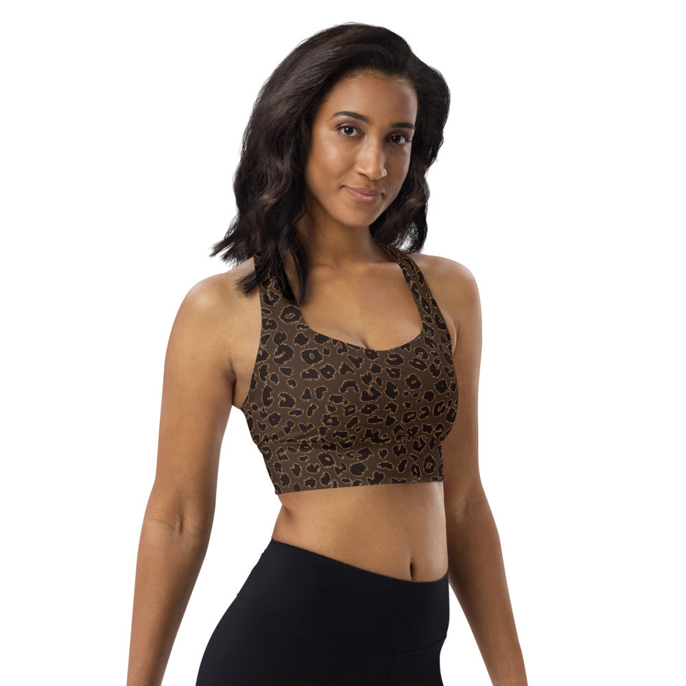 AZONTO CHETAH Longline sports bra