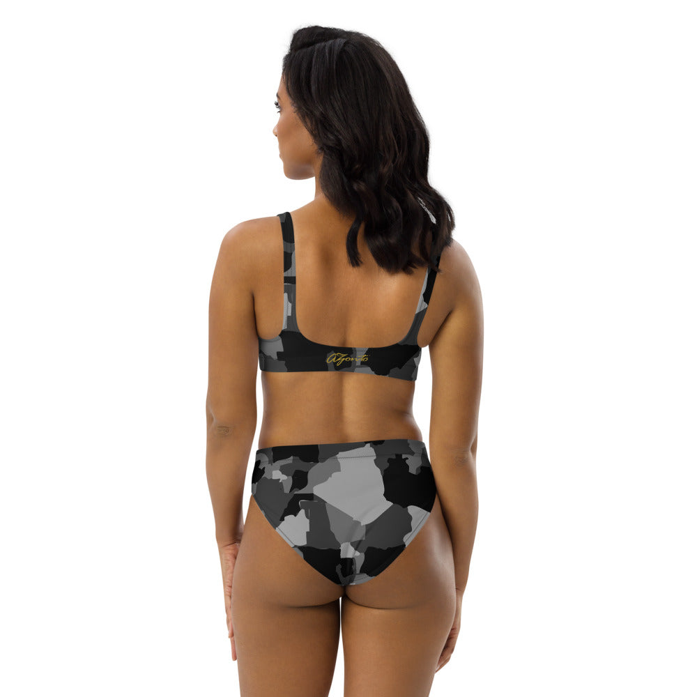 AZONTO Recycled high-waisted bikini