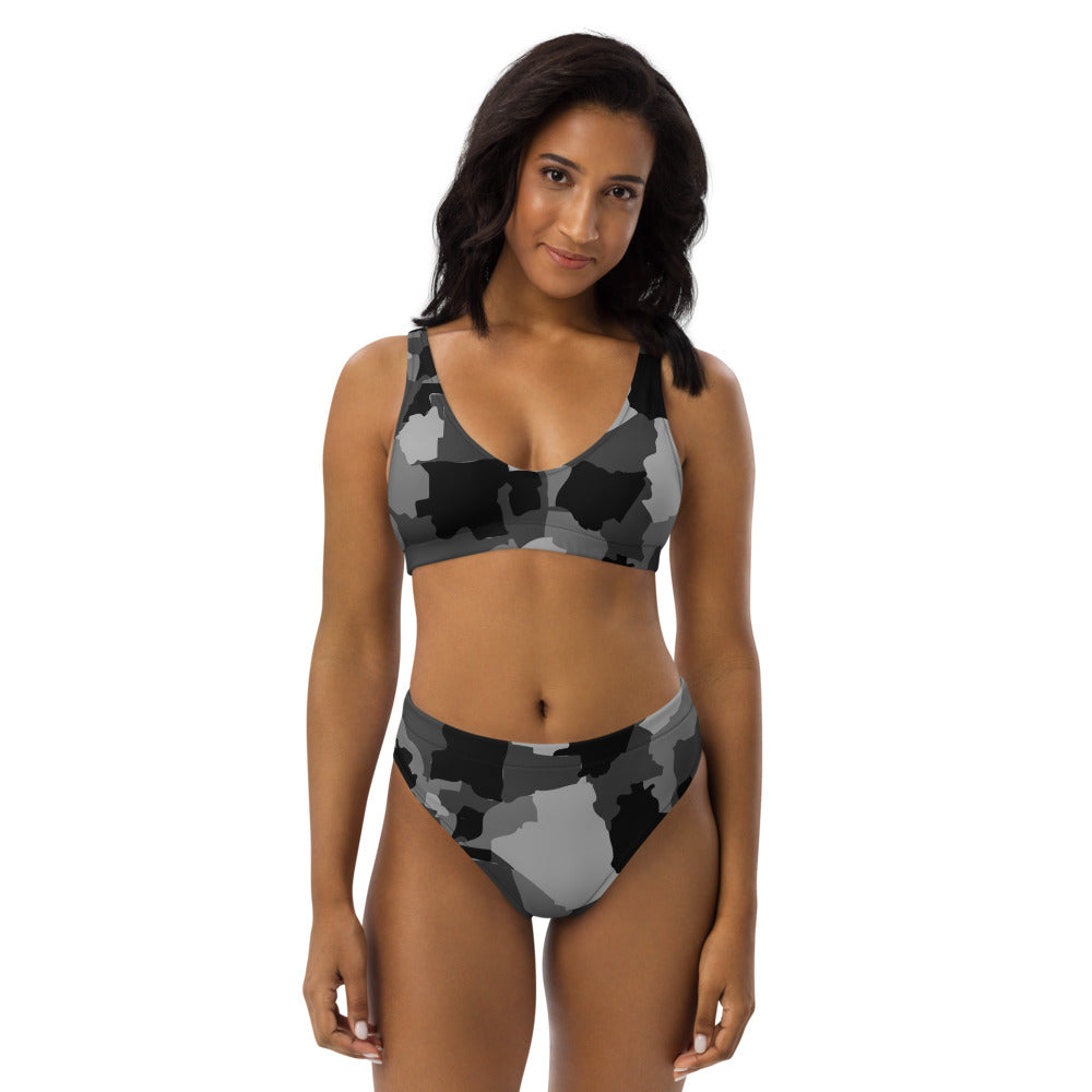 AZONTO Recycled high-waisted bikini