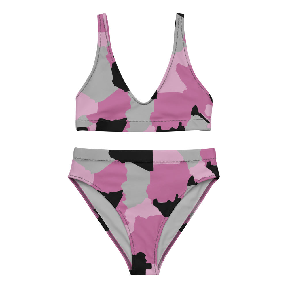 AZONTO Recycled high-waisted Cam bikini