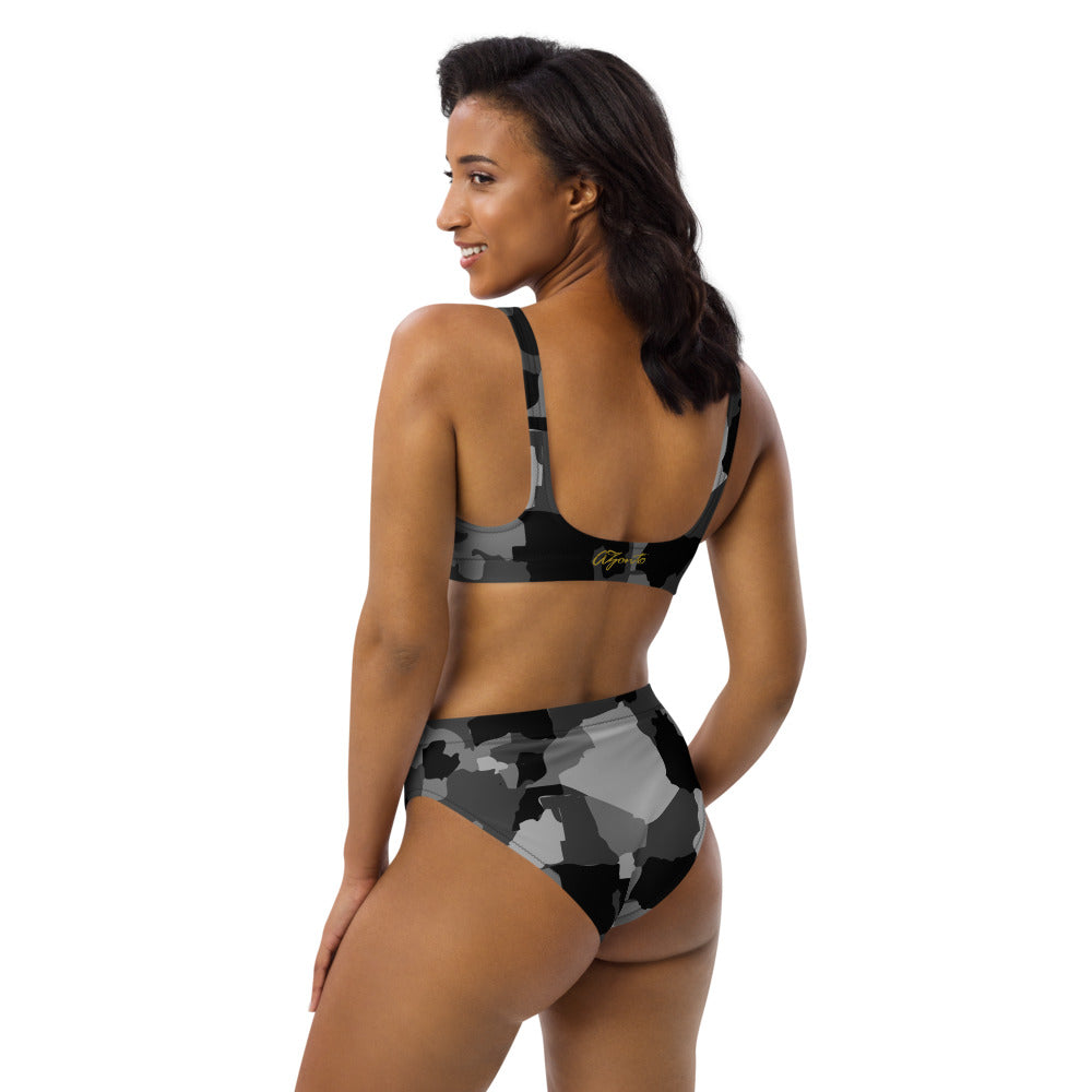 AZONTO Recycled high-waisted bikini