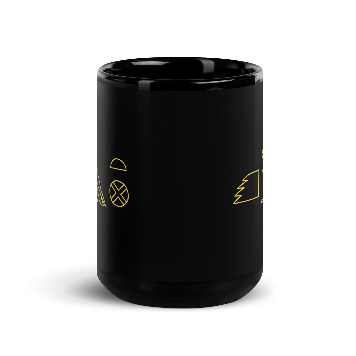 MAAT FOREVER Black Glossy Mug KEMET