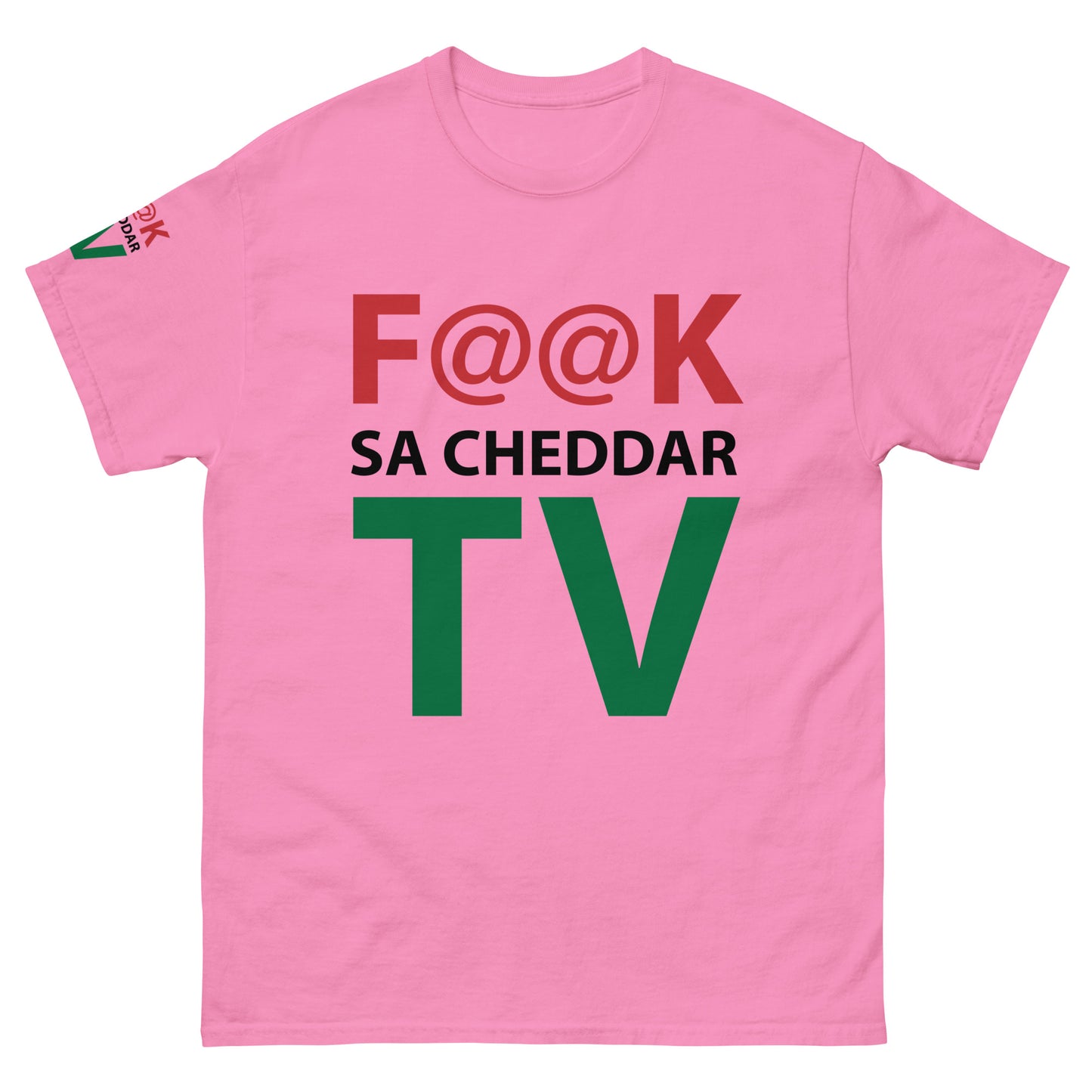 F@@K SA-CHEDDAR TV Men's classic tee