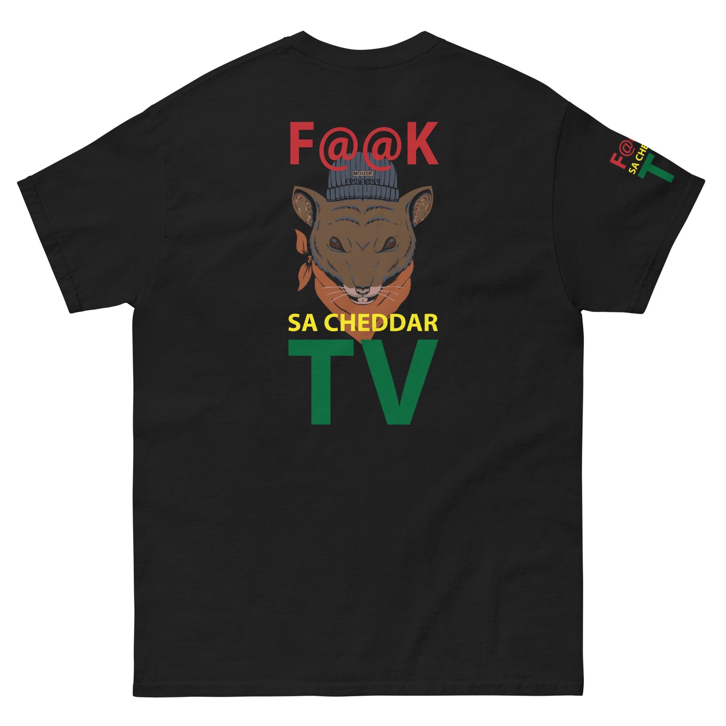 F@@K SA-CHEDDAR TV Men's classic tee
