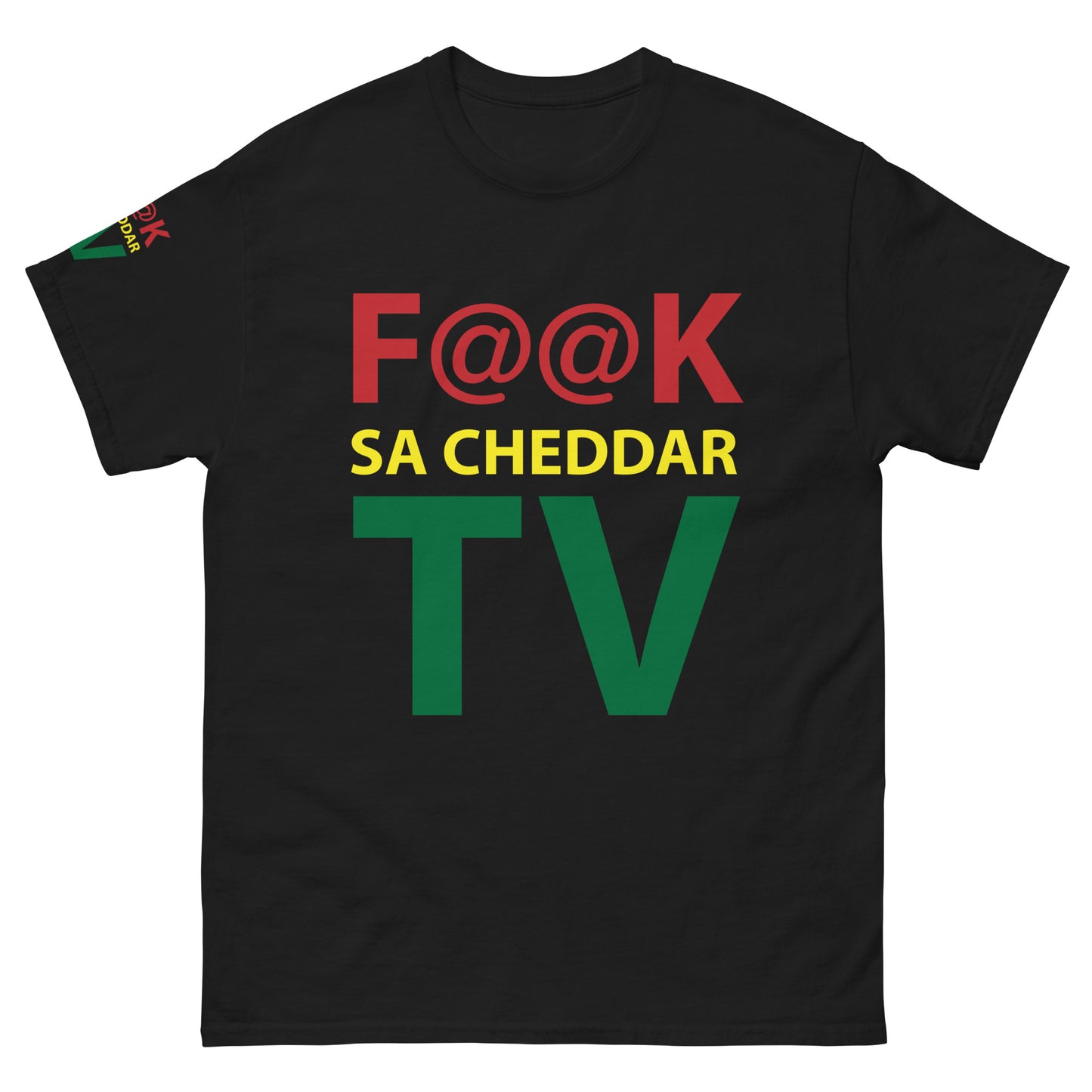 F@@K SA-CHEDDAR TV Men's classic tee