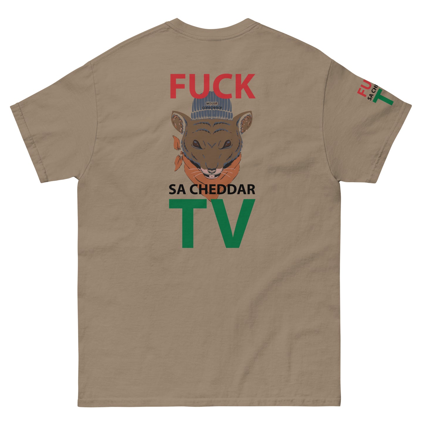 FUCK SA-CHEDDAR TV Men's classic tee