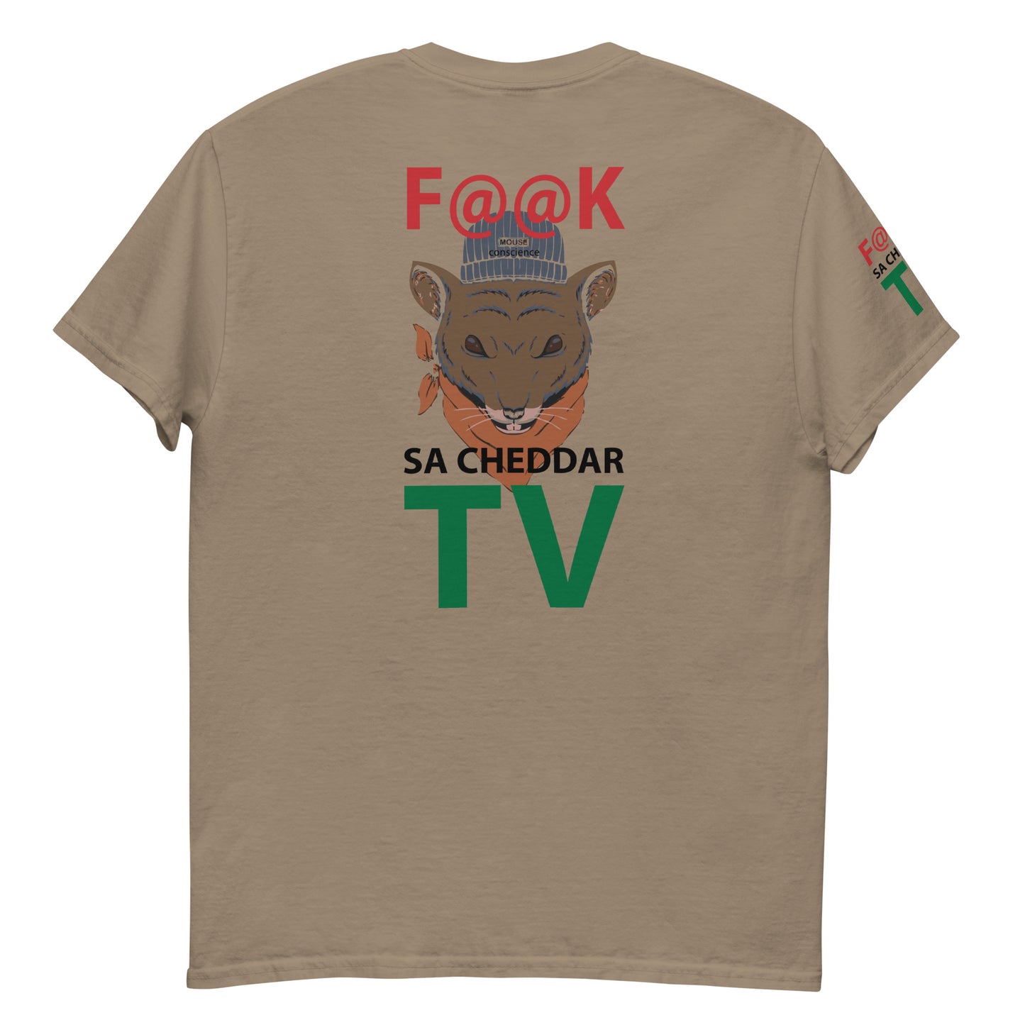 F@@K SA.CHEDDAR TV Men's classic tee