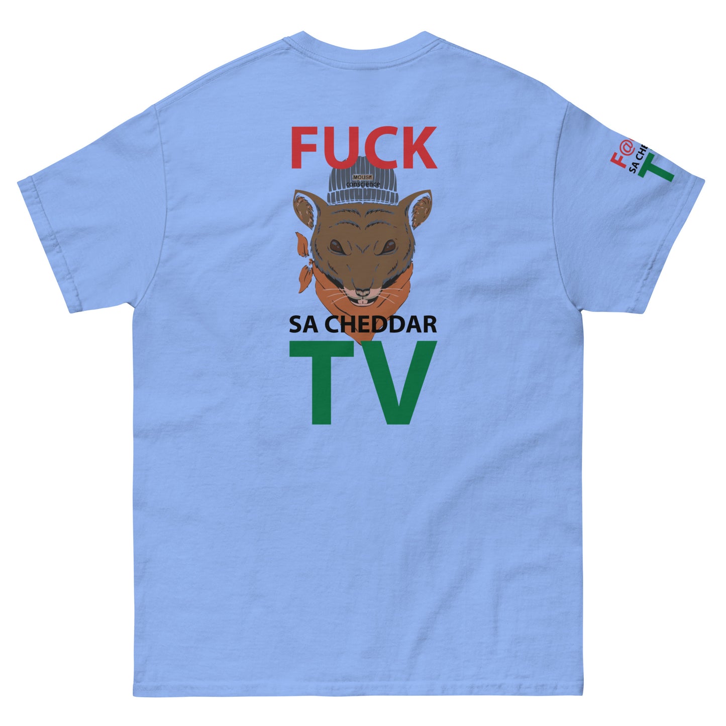 F@@K SA-CHEDDAR TV Men's classic tee