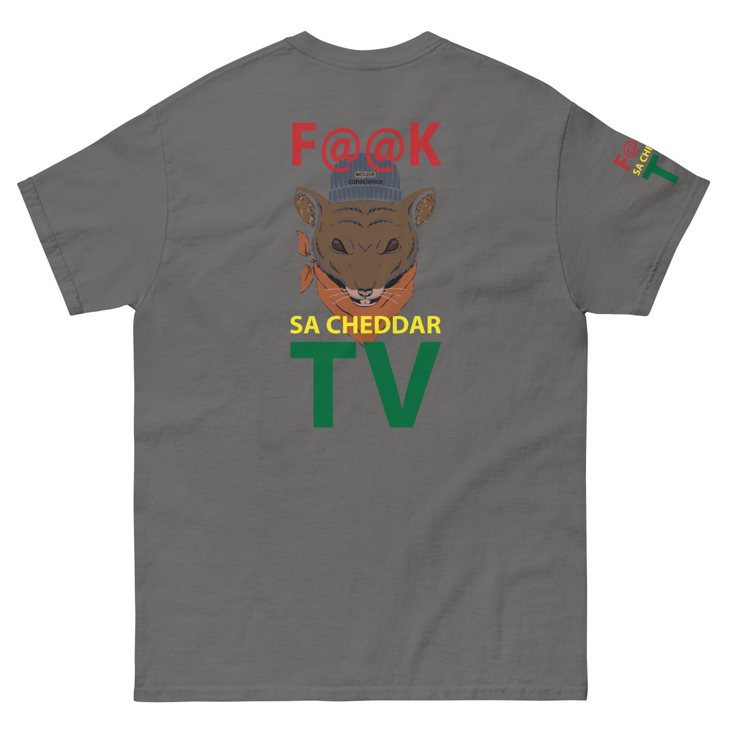 F@@K SA-CHEDDAR TV Men's classic tee